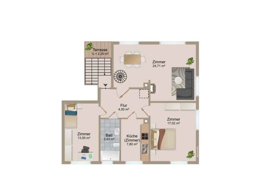 Grundriss Obergeschoss