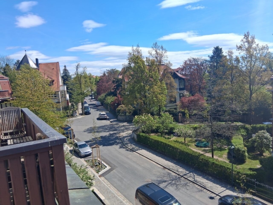 Blick vom Balkon