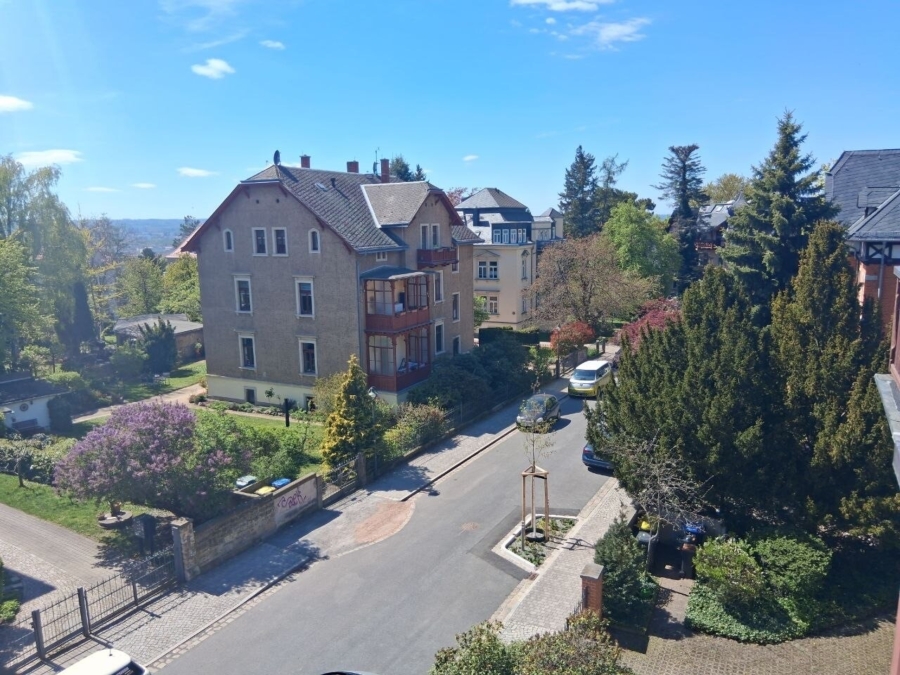 Blick vom Balkon
